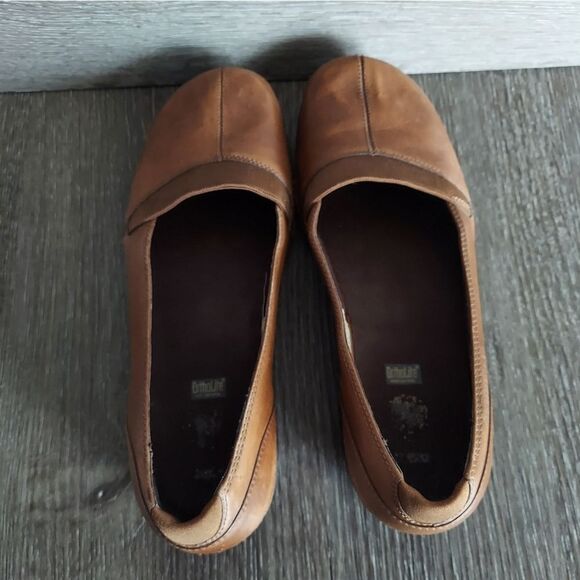 Merrell Apure Saddle Loafers Women's Size 9 Brown Leather Casual Slip Ons - Picture 6 of 13